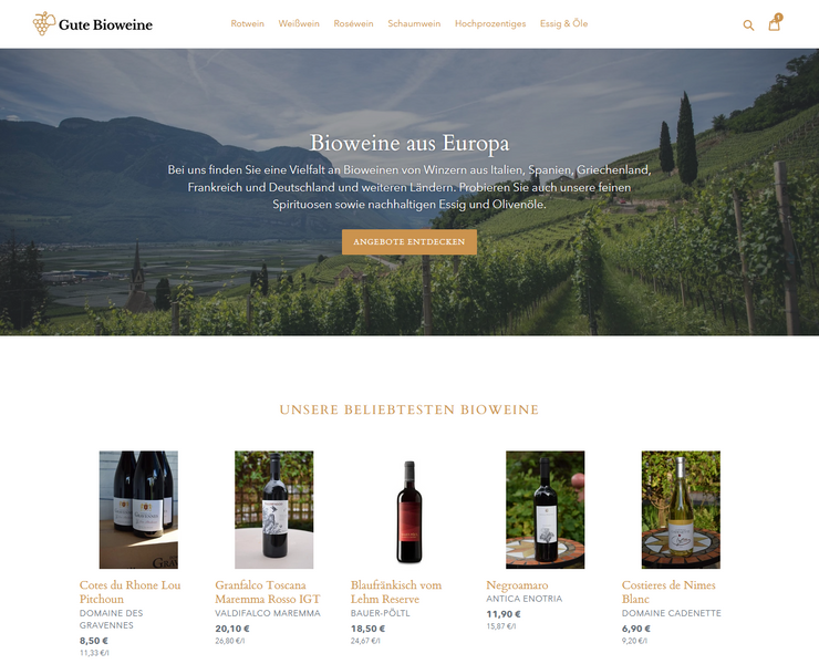 Gute-Bioweine.de im neuen Gewand